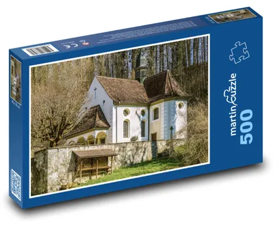 Produktbild von Puzzle 500 Wallfahrtskapelle im Wald - martinpuzzle