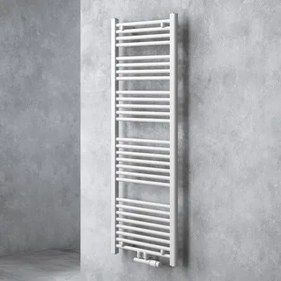 Produktbild von doporro Design Badheizung 140x50cm Weiß Röhrenheizkörper Horizontal Mittelanschluss Bad-Heizkörper Ohne Heizstab RHE