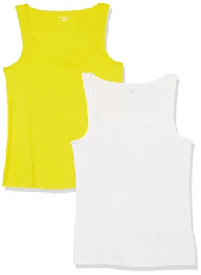 Immagine prodotto di A. Canotta aderente da donna, con scollo quadrato, confezionata da Essentials, taglia 2