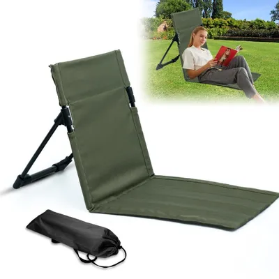 Immagine prodotto di Omgoods - Sedia da giardino pieghevole con schienale, ideale per l'esterno