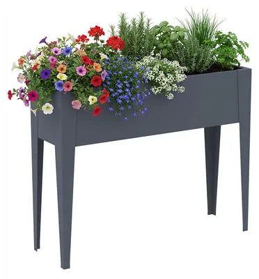 Produktbild von Westmann Vedura L Metall Balkon Hochbeet Anthrazit