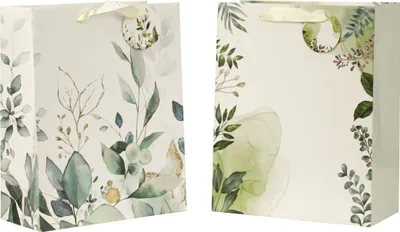 Produktbild von Geschenktaschen Geschenktüten jeweils im 4er Set 26x23x12 cm Blumen
