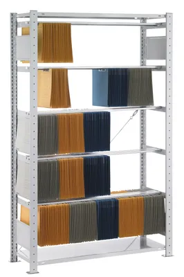 Produktbild von Pendelheftergrundregal Leitz/Elba - 1800x1000x350 mm, 5 Pendelstangen