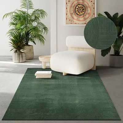 Image de Tapis à poils courts, style moderne, pour salon, antidérapant, effet 3D, 140 x 200 cm