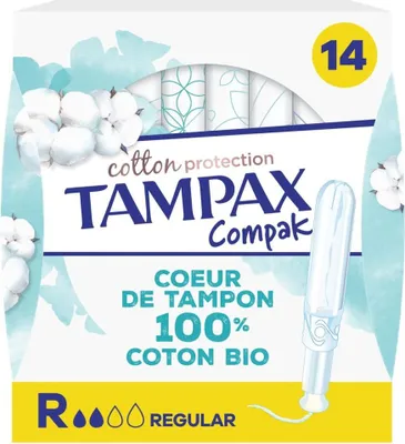 Immagine prodotto di Tampax - Tamponi Cotone Regular, confezione da 14 pezzi