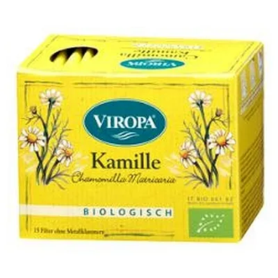 Immagine prodotto di Camomilla biologica 15 bustine filtro - Viropa Alto Adige
