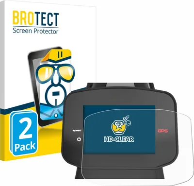 Produktbild von 2x Für PowaKaddy FX7 GPS 3.5" Schutzfolie BROTECT Displayschutz Display Schutz Folie Klar Transparent