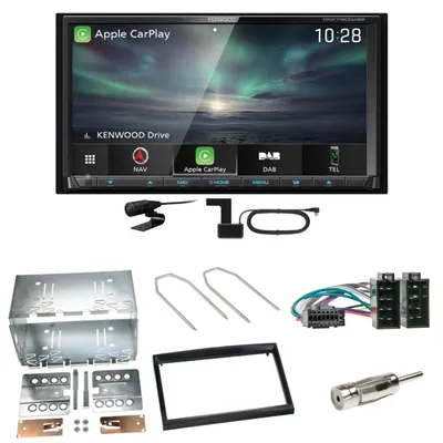 Produktbild von Kenwood DNX-7190DABS Android Auto DAB+ Einbauset für Peugeot 307 Citroen C2 C3