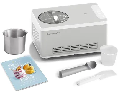 Image de Machine à glace et yaourtière - 2 litres - 180 W - Compresseur auto-réfrigérant - Inox