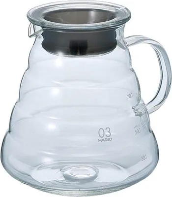 Obrázek produktu pro Skleněná konvice na kávu, 800 ml, čirá, 13 x 15 x 13 cm