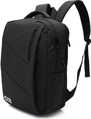 Zdjęcie produktu dla Plecak na laptopa damski/męski Sportowy plecak szkolny USB Podróżowanie Wędrówki Praca Saszetka Czarny