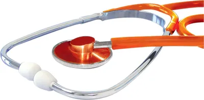 Produktbild von megro Ratiomed Flachkopf Stethoskop orange
