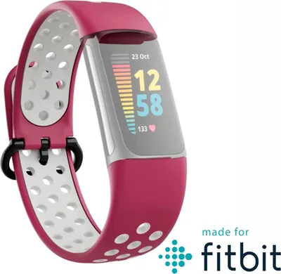 Produktbild von hama Sportarmband für Fitbit Charge 5, in Bordeaux