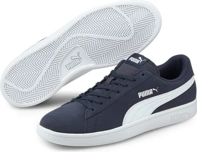 Produktbild von Puma Retro Sneaker Echtleder 'Smash v2'  peacoat - puma white, Neutral EU:36 EU