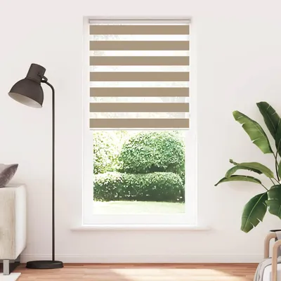 Obrázok produktu pre vidaXL Dvojitá roleta pieskovohnedá 110x230 cm Šírka látky 105,9 cm Polyester