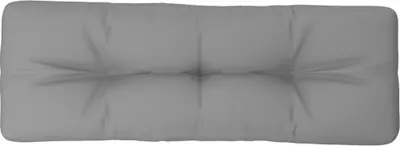 Image de vidaXL Coussin pour palette Gris 120x40x12 cm Tissu