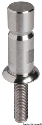 Immagine prodotto di Supporto per ringhiera AISI316 30 x 2 mm , 1 pezzo