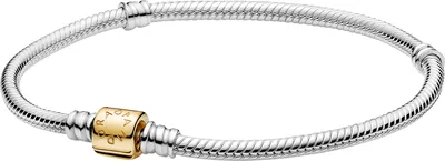 Zdjęcie produktu dla Pandora Shine 599347C00 Bransoletka z ogniwami w kształcie węża Moments  Dwukolorowa z zapięciem cylindrycznym 19 cm
