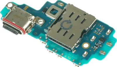 Produktbild von Ladebuchse Mikrofon für Samsung Galaxy S23 Ultra 5G - Platine Ladeanschluss Sim-Kartenleser