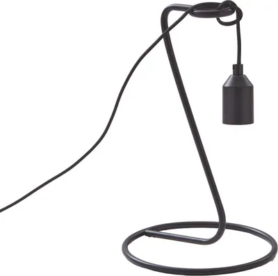 Produktbild von Lindby Tischleuchte Elira, schwarz, Metall, 35 cm hoch, ES27