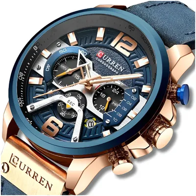 Zdjęcie produktu dla Zegarek Męski Curren Elegancki Klasyczny Chronograf Datownik 5 Kolorów
