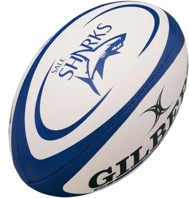 Image de Ballon de rugby GILBERT REPLICA - Sharks - Taille Midi