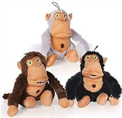 Produktbild von Stoffhund Crazy monkey grau 36cm
