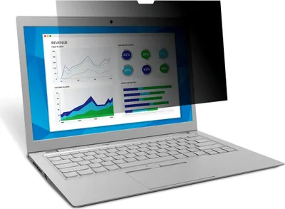 Obrázek produktu pro 3M PF156W9B, 39,6 cm (15.6"), 16:9, Laptop, Bezrámečkový privátní filtr na monitor, Lesklý/matný, Proti odleskům
