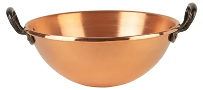 Produktbild von Schlagschüssel aus Kupfer Ø 26 cm, mit zwei Gusseisengriffen