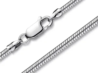Produktbild von SILBERKETTEN STORE Schlangenkette 2,2mm - 925 Silber, Länge wählbar von 38-120cm - 80cm