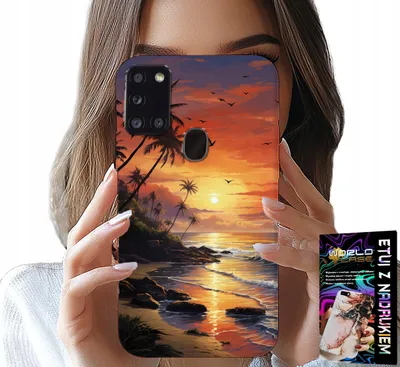 Produktbild von ETUI für SAMSUNG GALAXY A21s - Strand, Urlaub, tropische Insel Fall
