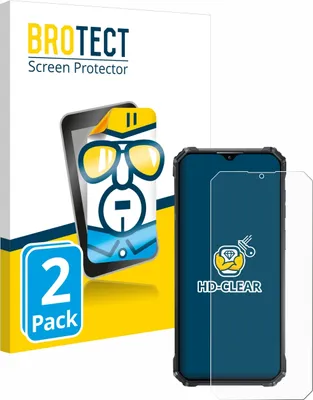 Produktbild von 2x Für Oukitel WP36 Schutzfolie BROTECT Displayschutz Display Schutz Folie Klar Transparent