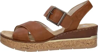 Image de Rieker Sandalen Hak  Sandalen Hak - Cognac - Maat 41