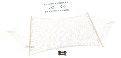 Immagine prodotto di Amaca in cotone doppio con supporti e ganci