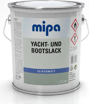 Produktbild von Mipa Yacht- und Bootslack transparent seidenmatt f. Holz, 5Ltr.