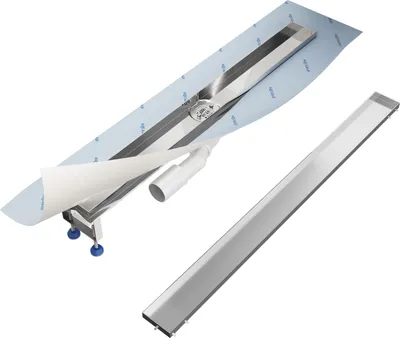 Produktbild von Aquabad SDS Premium Duschrinne 70cm mit befliesbarer Blende, Ablauf Waagerecht Mittig