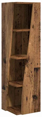 Obrázok produktu pre vidaXL Rohová skriňa staré drevo 27,5x27x102cm drevený materiál