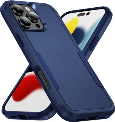 Produktbild von Mobigear Heavy Armor iPhone 16 Pro Max Hülle Hardcase Backcover Stoßfest - Blau