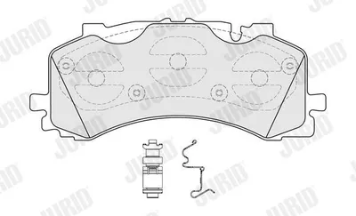 Produktbild von JURID Bremsbeläge Satz Vorne für AUDI A6 Avant (4A5, C8) 573902J