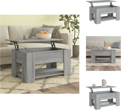 Produktbild von vidaXL Couchtisch Grau Sonoma 79x49x41 cm Holzwerkstoff -  Couchtische