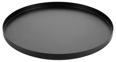 Produktbild von Rundes dekoratives Tablett aus Edelstahl, 32 cm