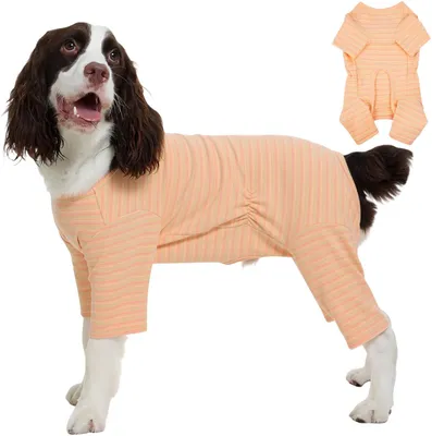 Produktbild von Hundeoverall Hundekleidung Pullover für Hunde Warmes Fleece Orange XL