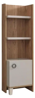 Obrázek produktu pro Elegantní hnědá dřevěná knihovna do obývacího pokoje a kanceláře