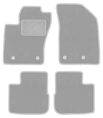 Productafbeelding van Velours automatten voor Fiat Tipo II vanaf 2015 (hatchback) – 4-delig, grijs, op maat – Wielganizator OSLO