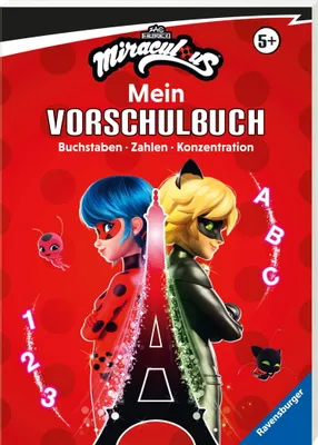 Image de Miraculous: Das große Vorschulbuch - Buchstaben, Zahlen, Konzentration