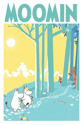 Immagine prodotto di Poster dei Mumin "Forest Mumins" 91,5 x 61 cm