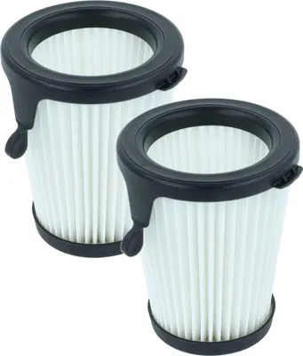 Produktbild von vhbw 2 Staubsaugerfilter kompatibel mit Milwaukee M12, 0850-20 Staubsauger - HEPA-Filter Schwarz Weiß