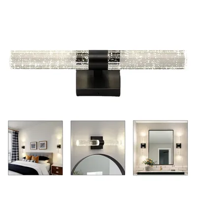 Produktbild von Wandleuchte für Wohnzimmer, Esszimmer, Nachttisch, Ohne Lichtquelle, E27, Schwarz