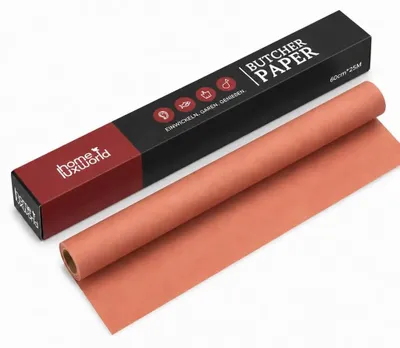 Produktbild von HomeLuxWorld Butcher Paper rot unbeschichtet 60 cm x 25 m lebensmittelecht
