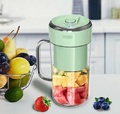 Immagine prodotto di Frullatore a immersione con ricarica USB per frullati e smoothie, 350 ml, in plastica